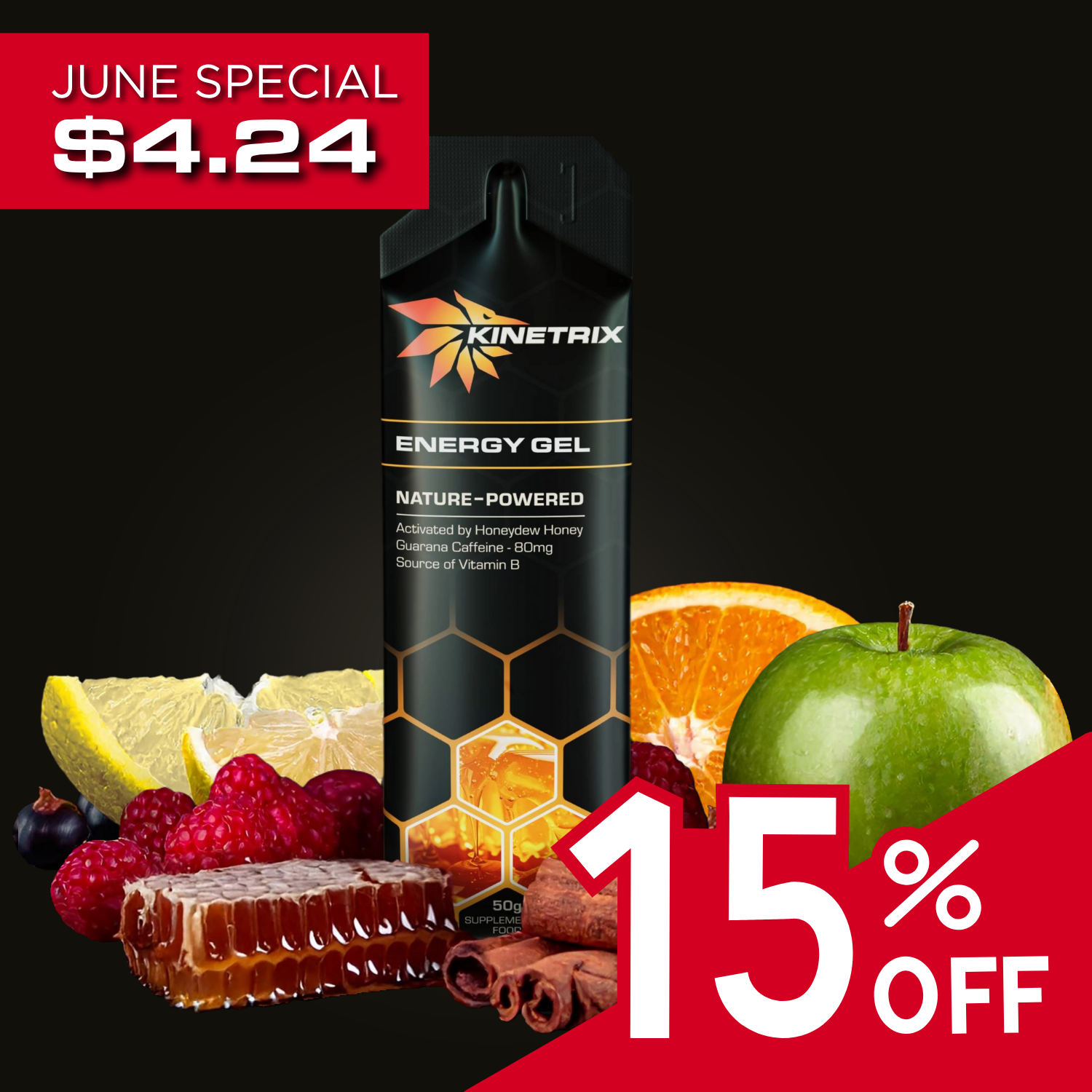 Kinetrix Endurance Energy Gel 50g