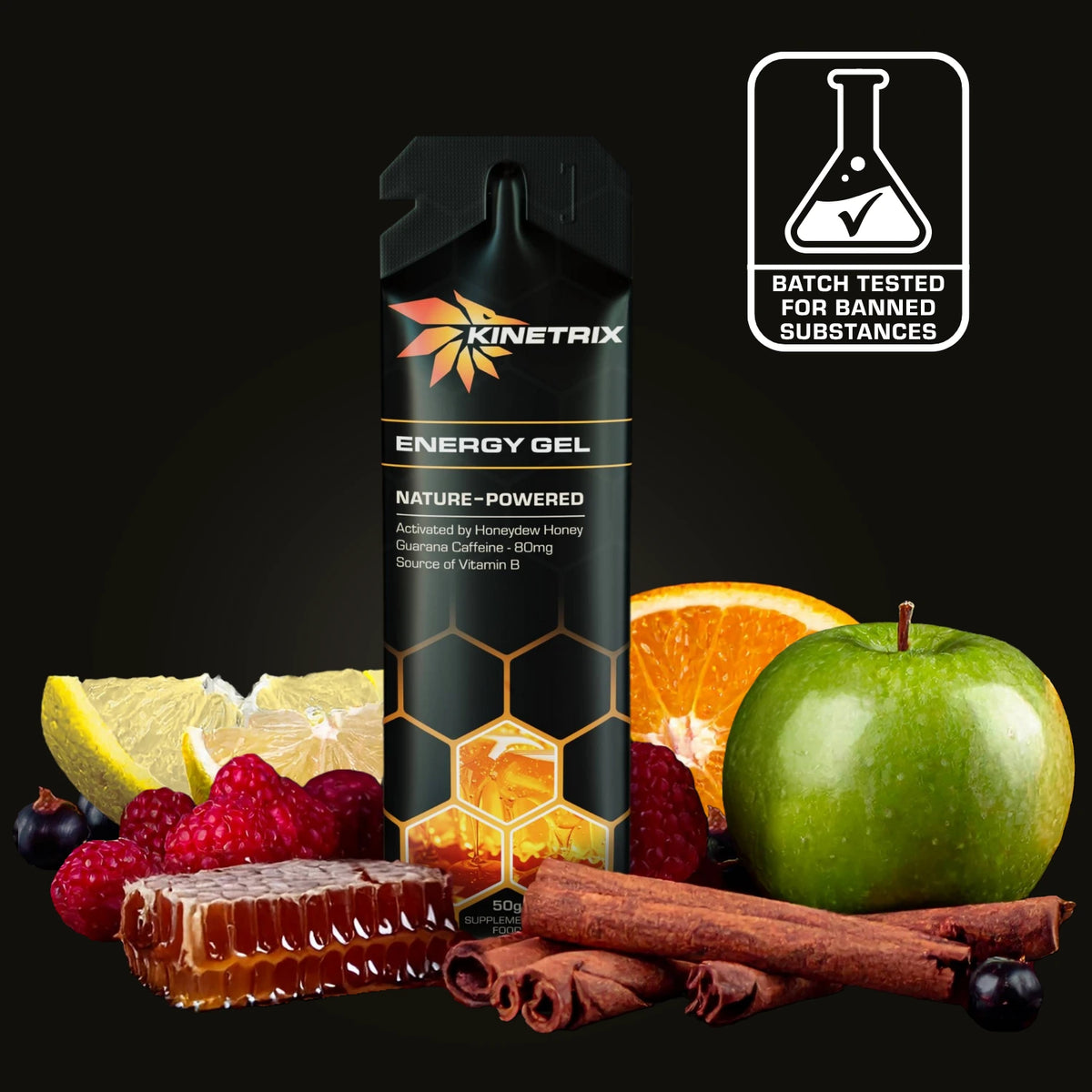 Prohibited Substances Tested Kinetrix Endurance Energy Gel 50g